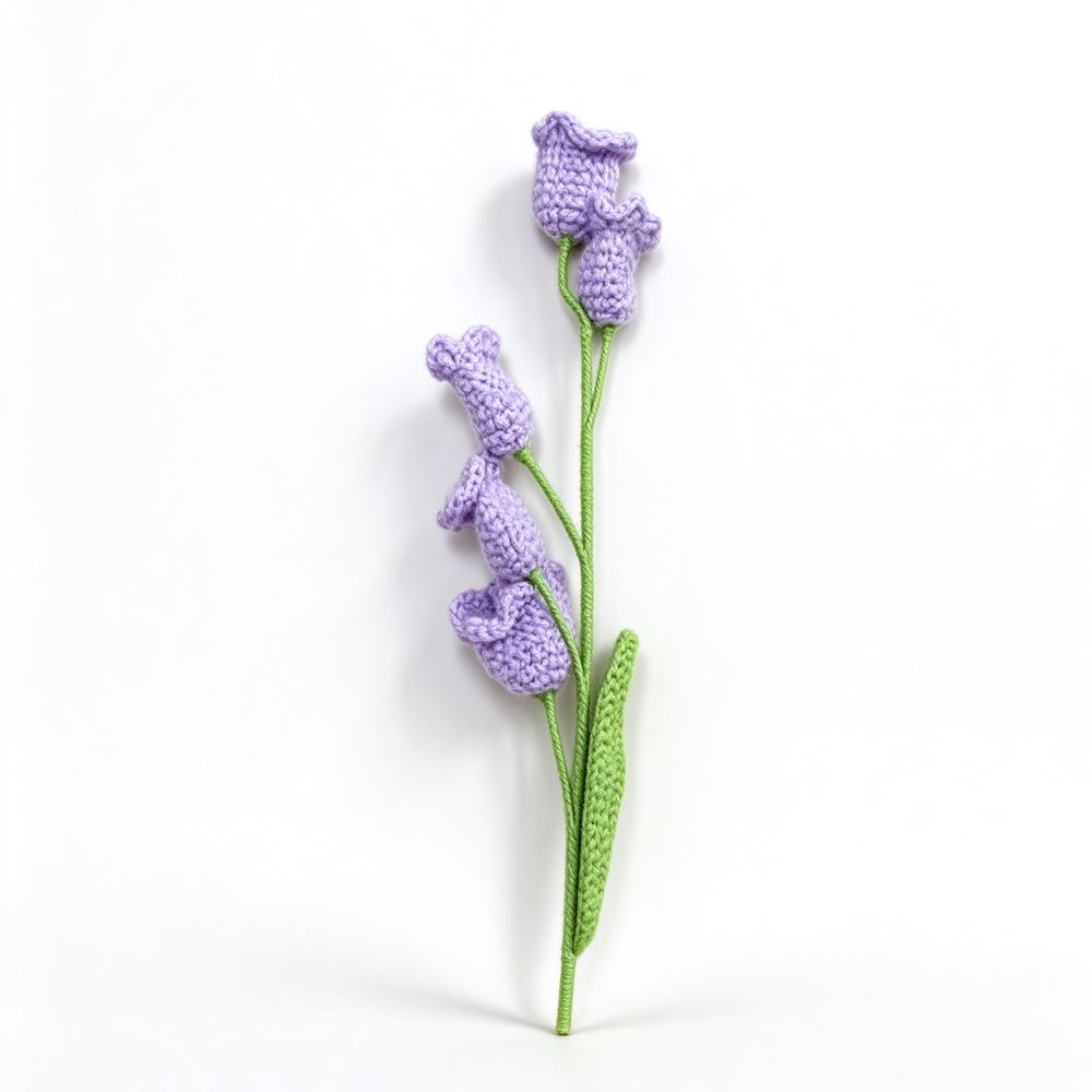1枝紫色铃兰花