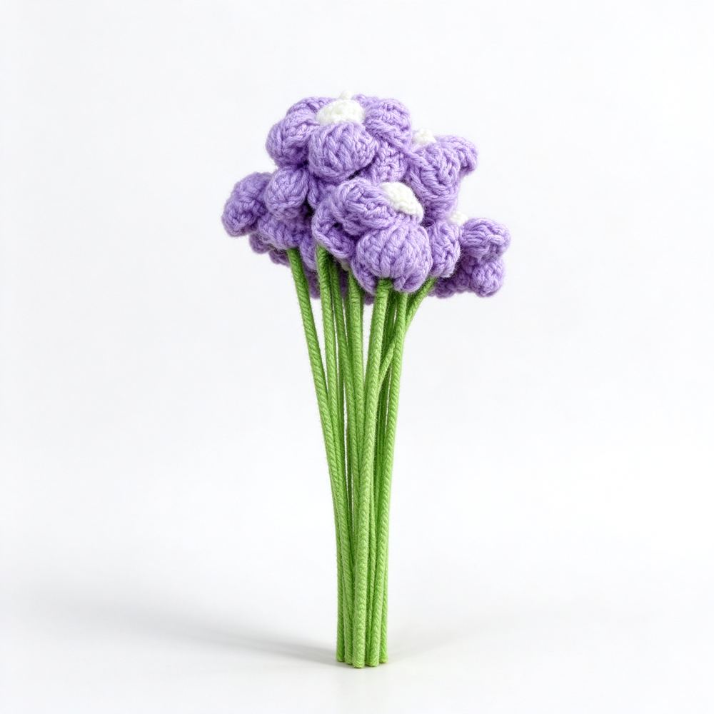 1枝紫色泡芙花