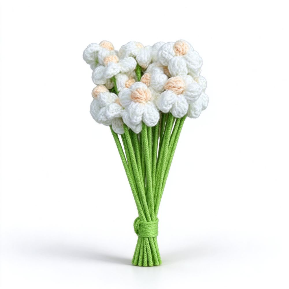 1枝白色泡芙花